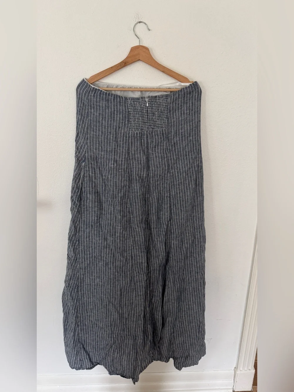 100% European Linen Strapless Maxi Dress - Picture 7 of 11